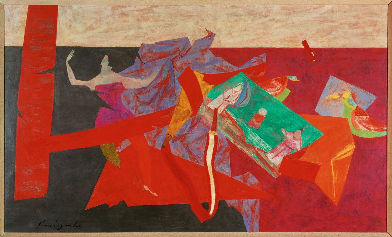 Den orientalske gaven (maleri på lerret) av Yasuo Kuniyoshi