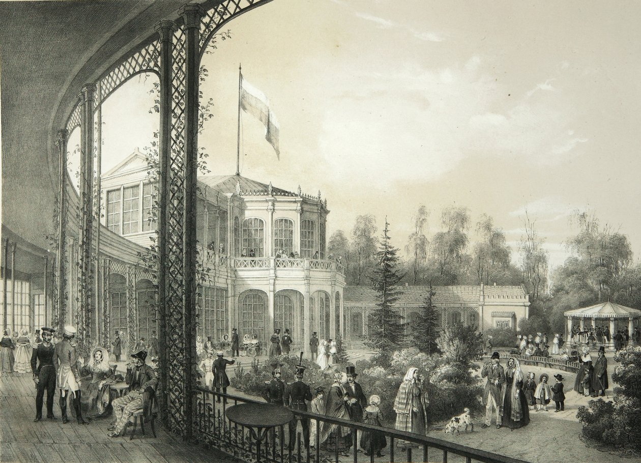 Jernbanestasjonen i Pavlovsk, 1840-1850 av Yegor Yegorovich Meier