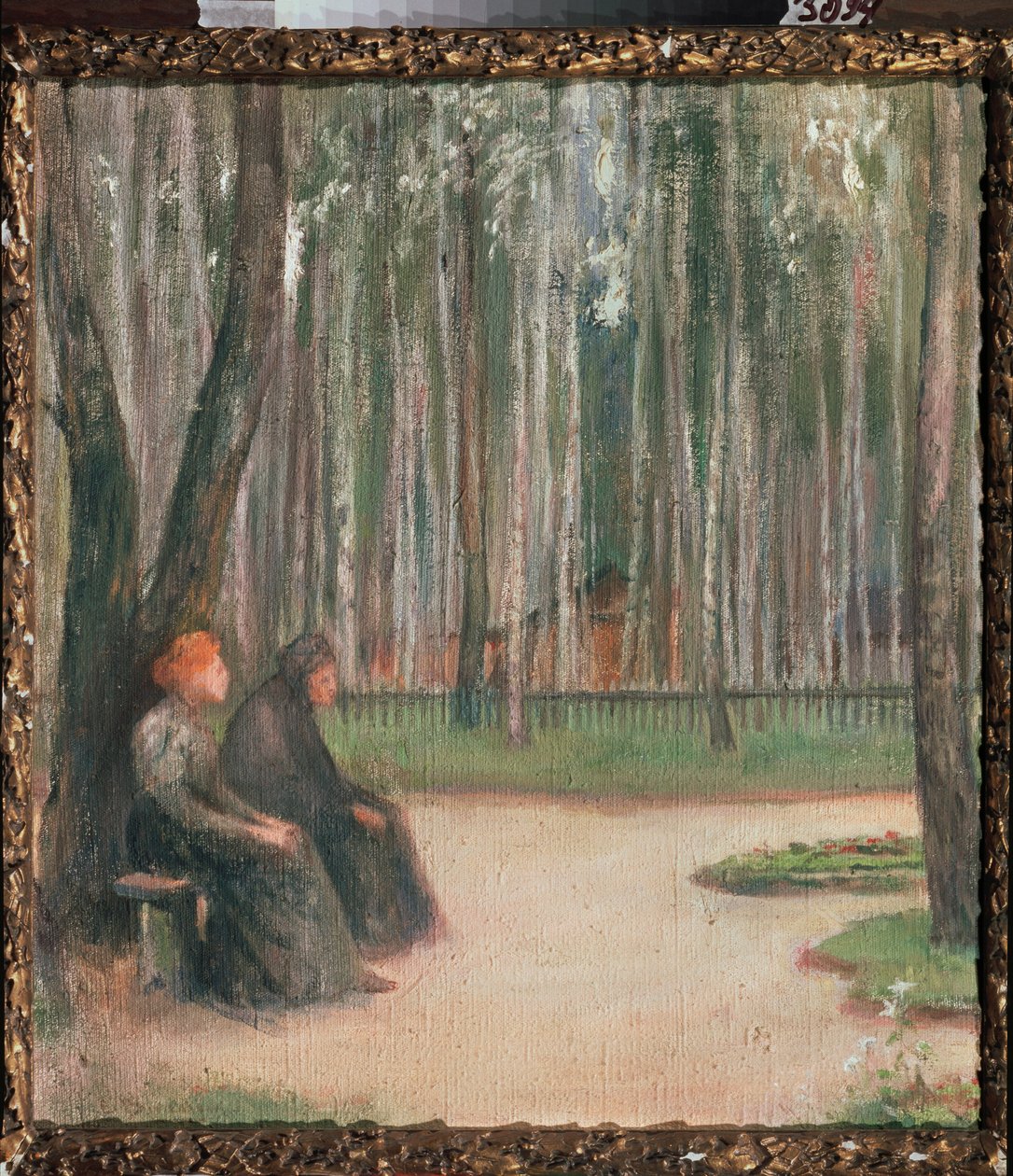 Towards Evening - Maleri av Yelena Nikolayevna Villiam (1860-1919), olje på lerret av Yelena Nikolayevna Villiam