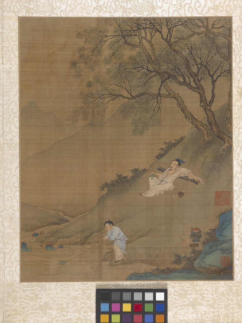 Album Garden Scene (blekk på papir) av Ying Qiu