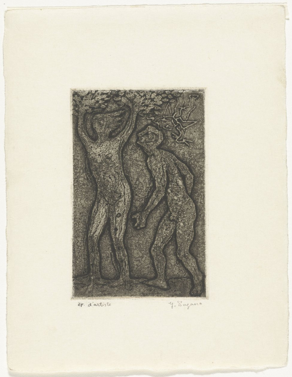 Mann og kvinne i grått av Yo Sugano (signed by artist)