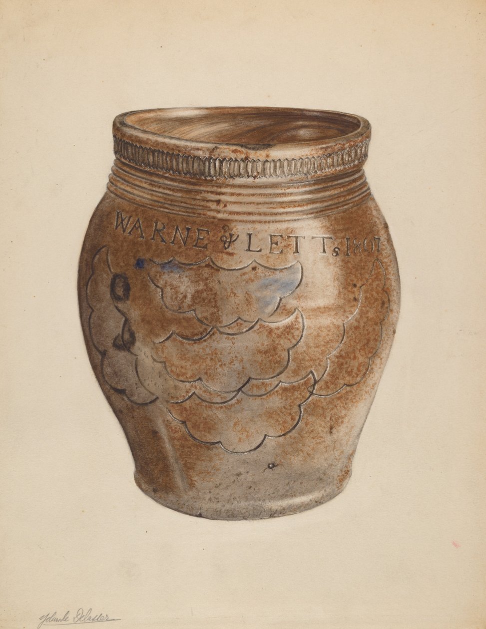 Crock, c. 1937. av Yolande Delasser