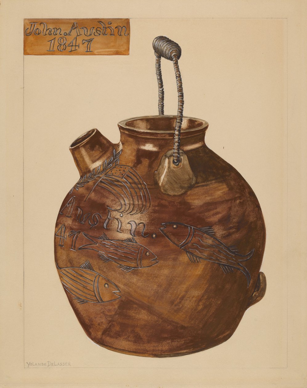 Jug for Batter, ca. 1936. av Yolande Delasser