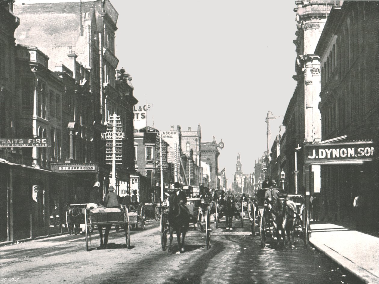 George Street, Sydney, Australia, 1895. av York and Son