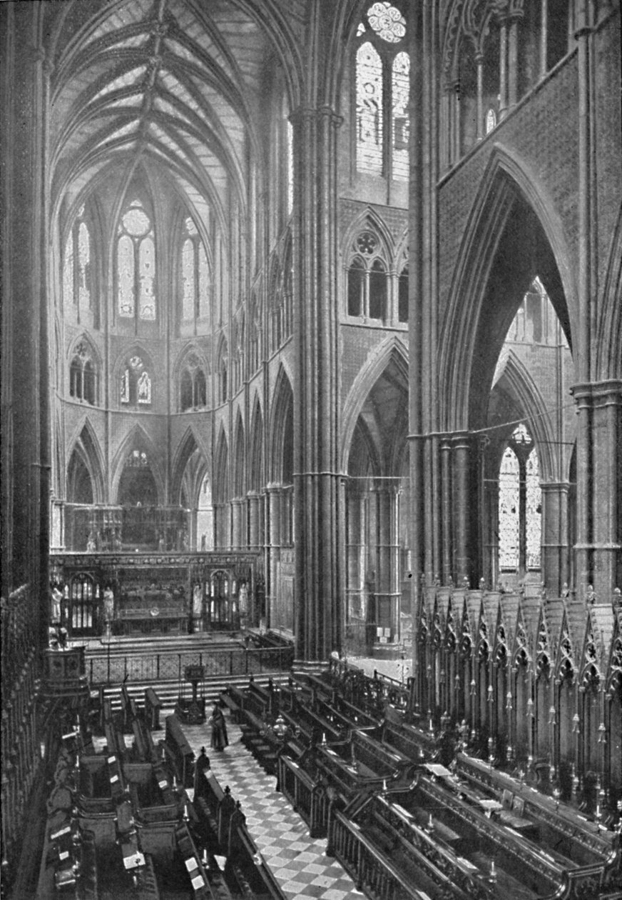 The Choir and Apse, Westminster Abbey, 1902 av York and Son