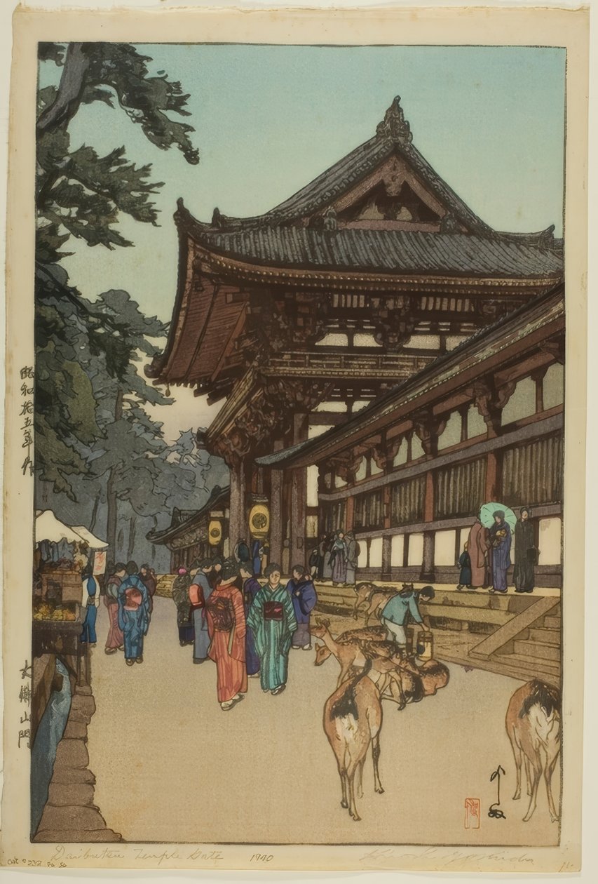 Daibutsu tempelport av Yoshida Hiroshi