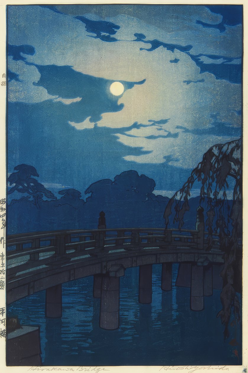 Hirakawa-broen av Yoshida Hiroshi