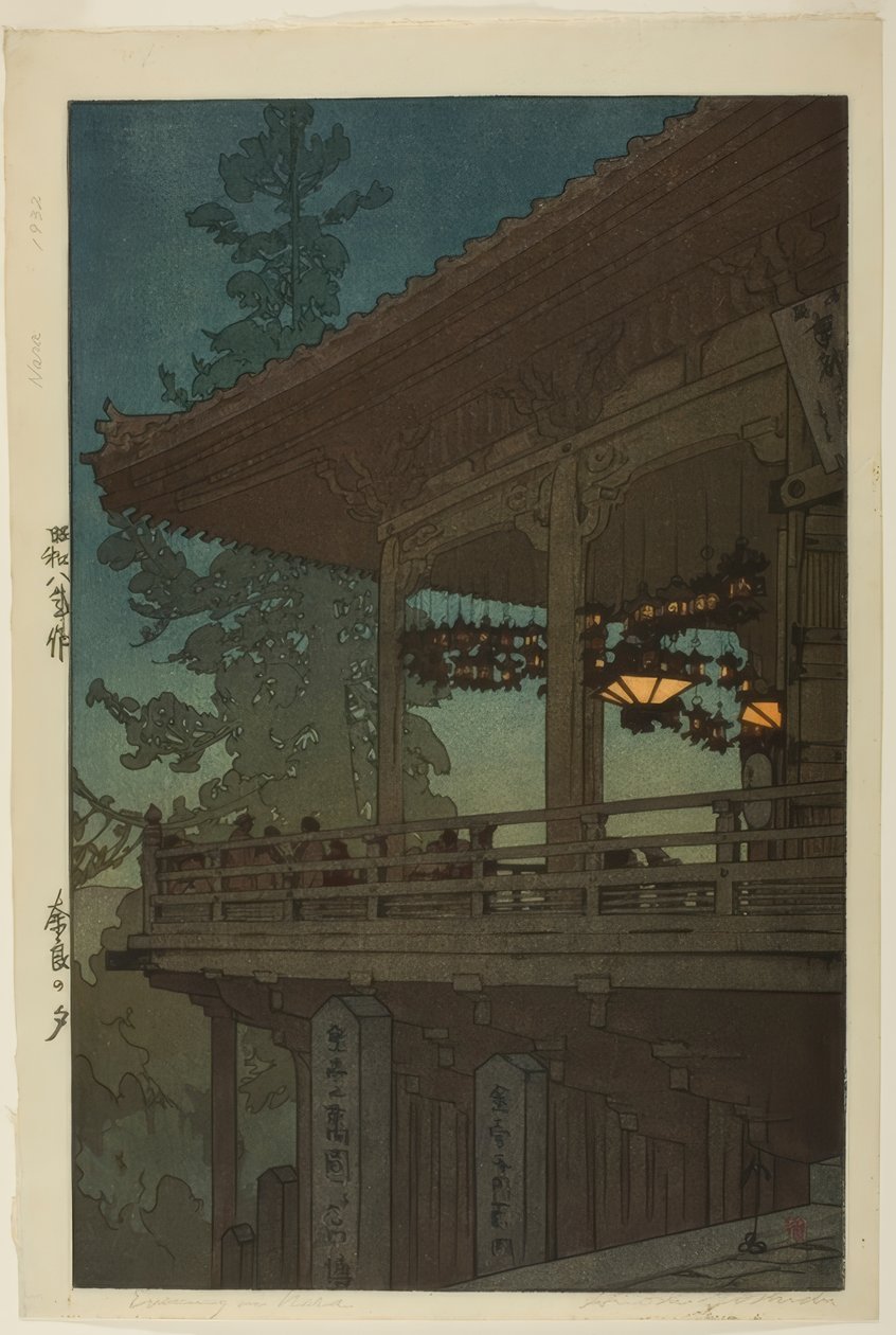 Kveld i Nara, fra serien "Kansai District" av Yoshida Hiroshi