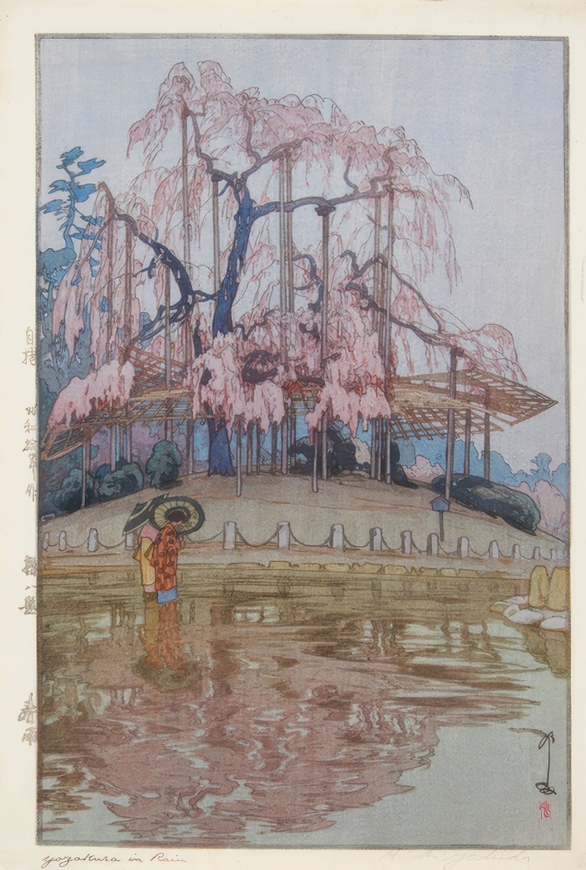 Vårregn av Yoshida Hiroshi