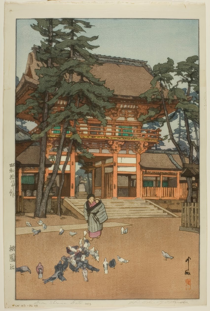 Gion-helligdomsporten av Yoshida Hiroshi