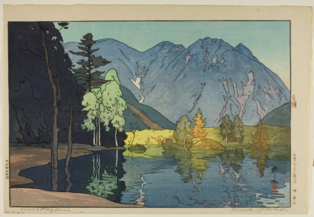 Mount Hodaka (Hodakayama) av Yoshida Hiroshi