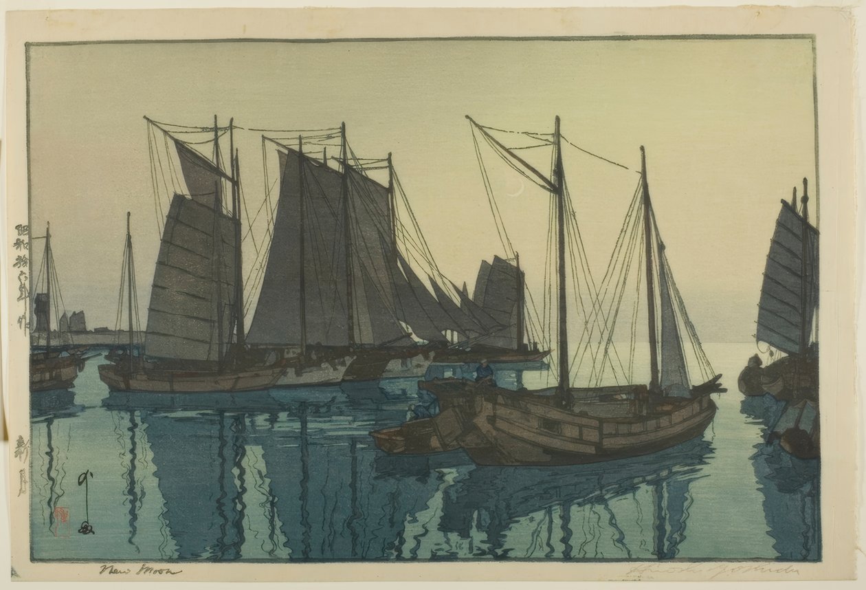 Nymåne av Yoshida Hiroshi