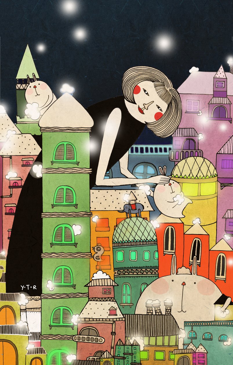 Moldy city, 2013, (digital) av Yoyo Zhao