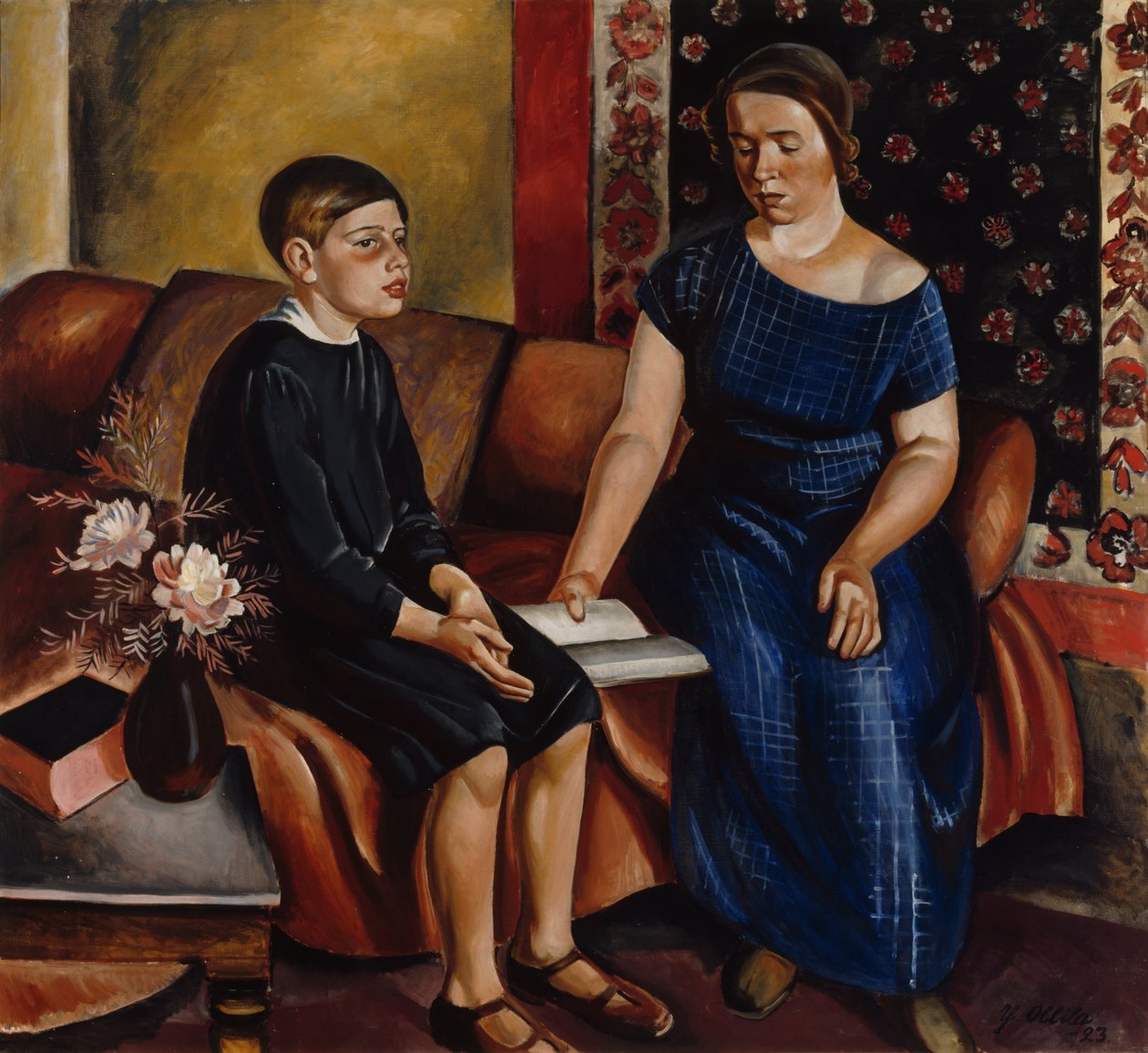 Hearing the Homework , 1923. av Yrjö Ollila