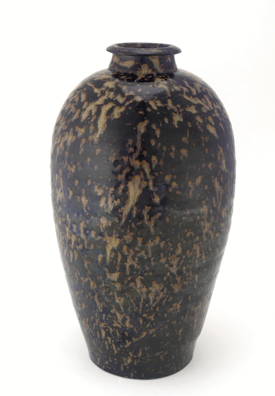 Flaske med skilpaddeglasur, Jiangxi-provinsen, 1200-1300-tallet (keramikk) av Yuan Dynasty Chinese School