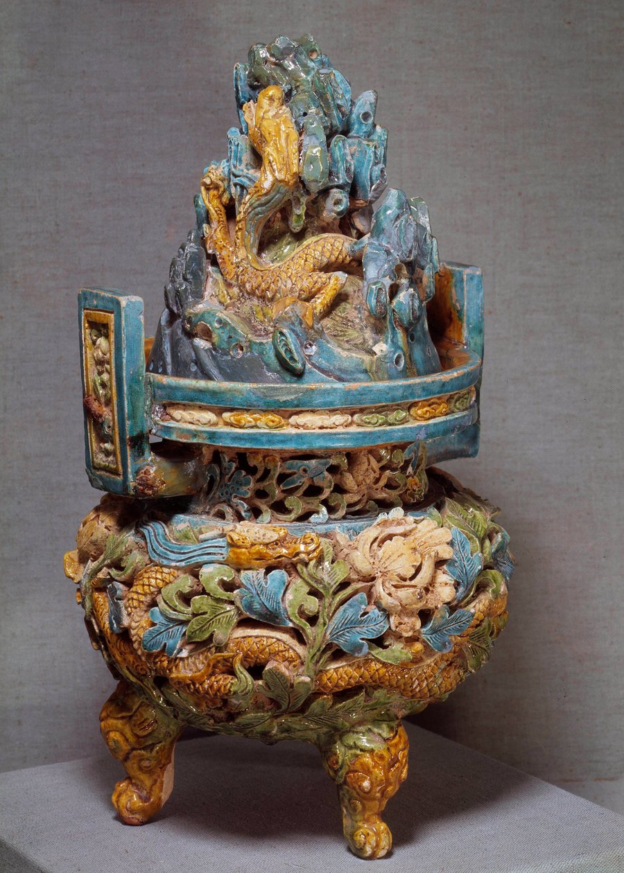 Kinesisk kunst: brennerparfymer i terrakotta. Yuan-dynastiets periode. 1271-1368. av Yuan Dynasty Chinese School