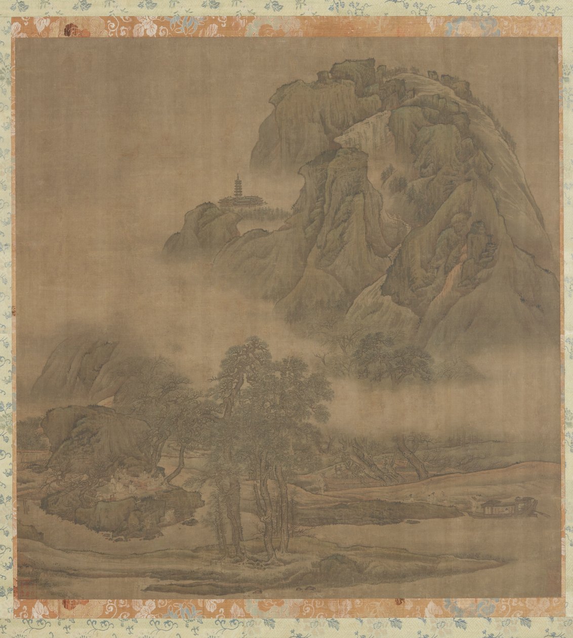 Piknik på elvebredden, Qing-dynastiet, 1700-tallet. av Yuan Jiang