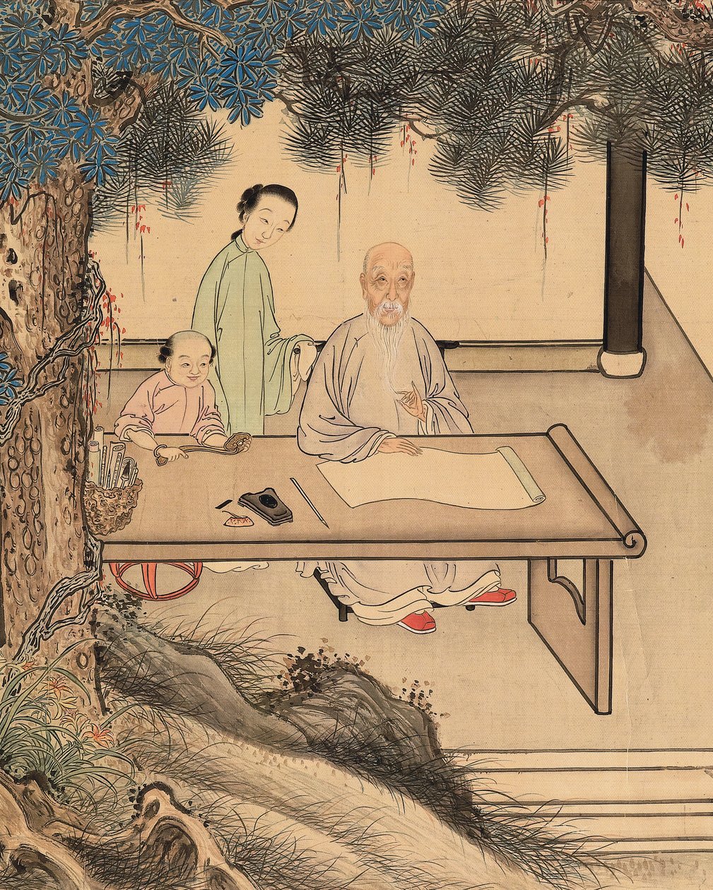 Yuan Mei og hans kvinnelige studenter av Yuan Mei