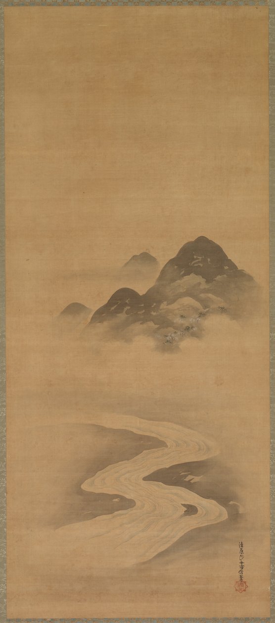 Vårlandskap, 1600-tallet. av Yukinobu Kiyohara