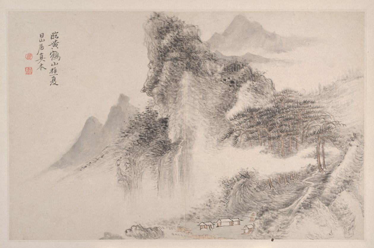 Landscapes in the Manner of Song og Yuan Masters, 1667. av Shouping Yun