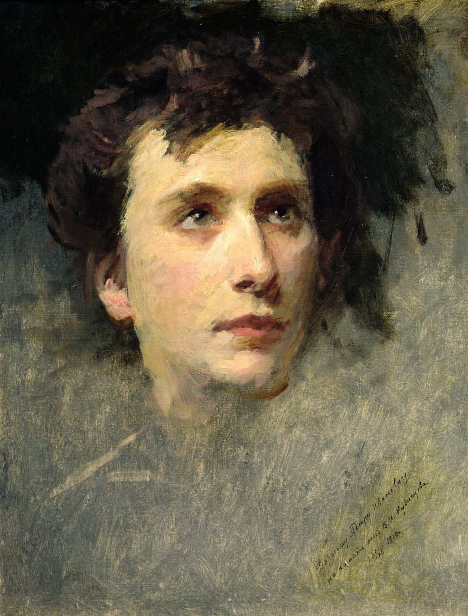Portrett av komponisten Pyotr Ilyich Tchaikovsky, 1850-tallet av Yury Jacovlevich Lehman