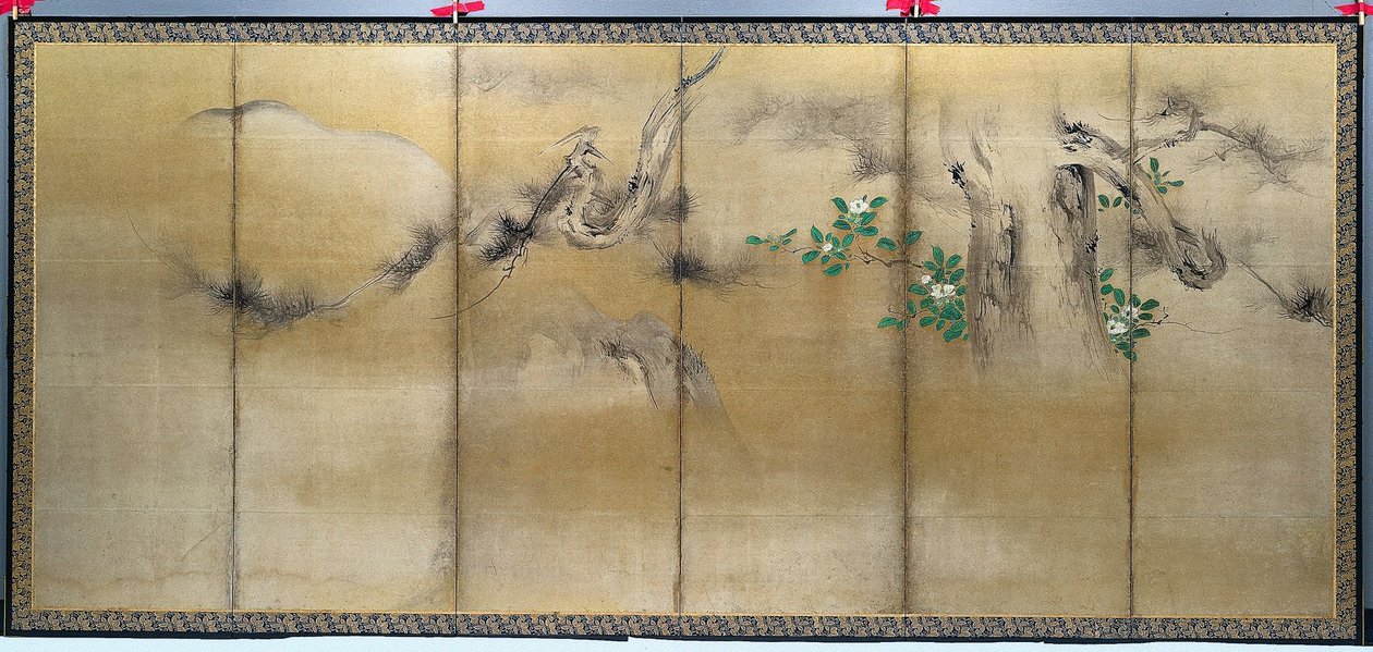 Vinter- og sommerblomster, ca. 1600. av Yusho Kaiho