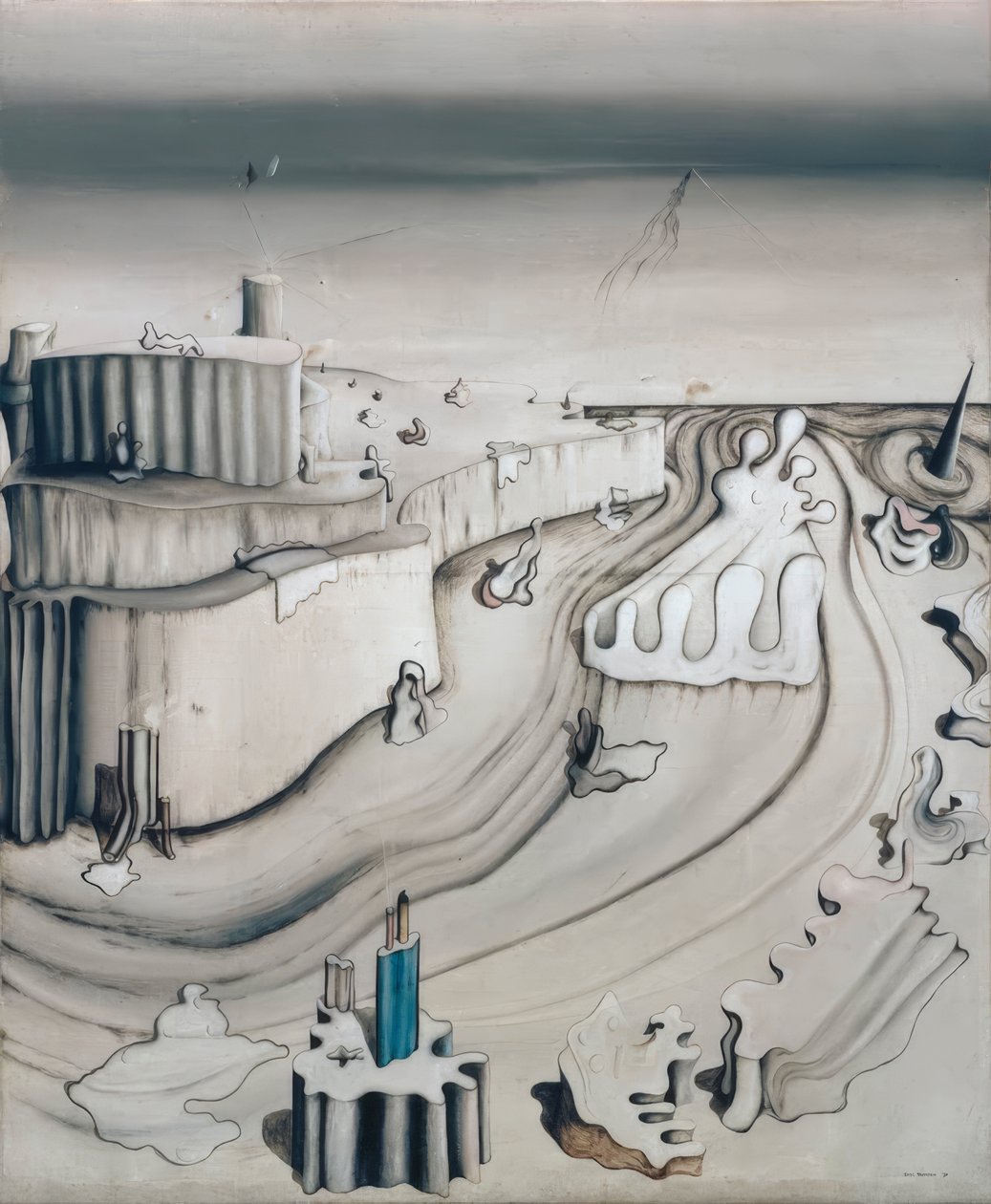 Slottet på neset av Yves Tanguy