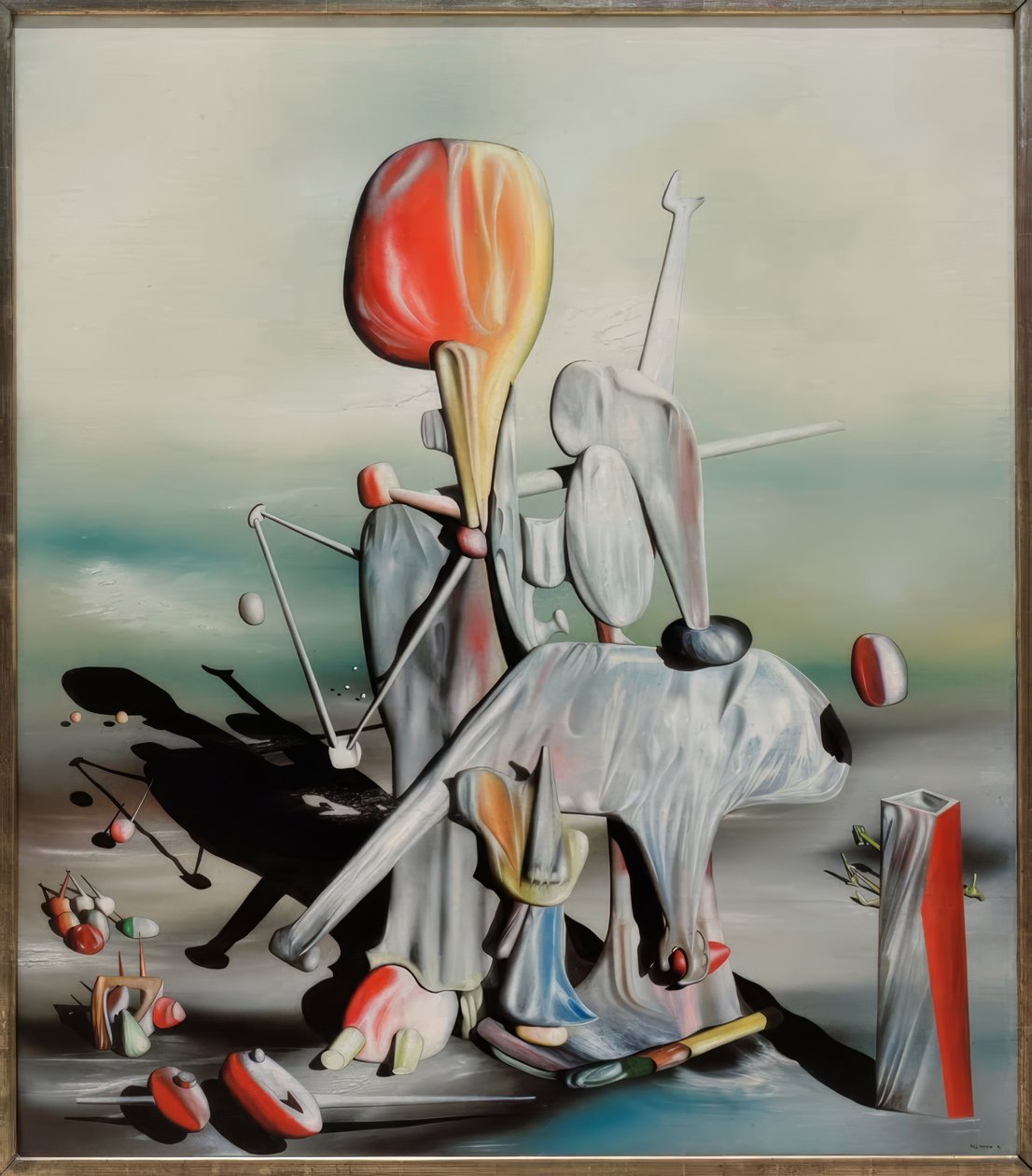 Gjennom fuglene… av Yves Tanguy