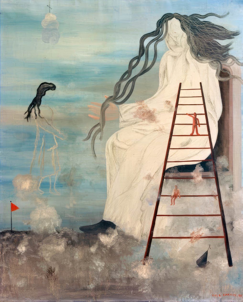 Uten tittel (Jettekvinnen) av Yves Tanguy