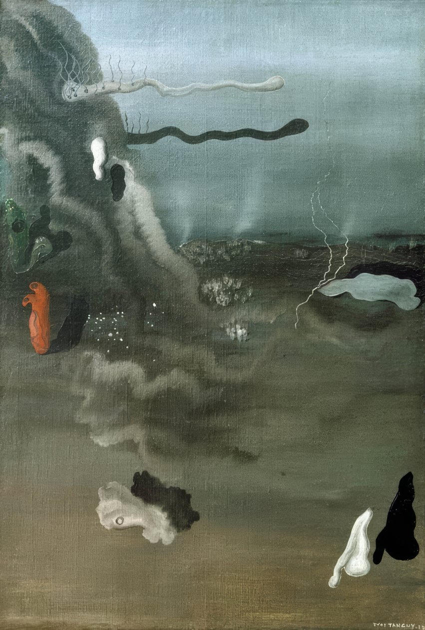 Uten tittel (surrealistisk. Kompositt.) av Yves Tanguy