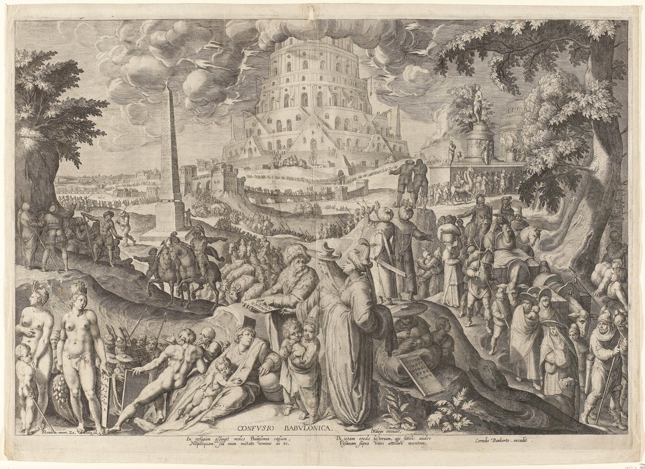 Babylonsk forvirring Confvsio Babvlonica (tittel på objekt) av Zacharias Dolendo