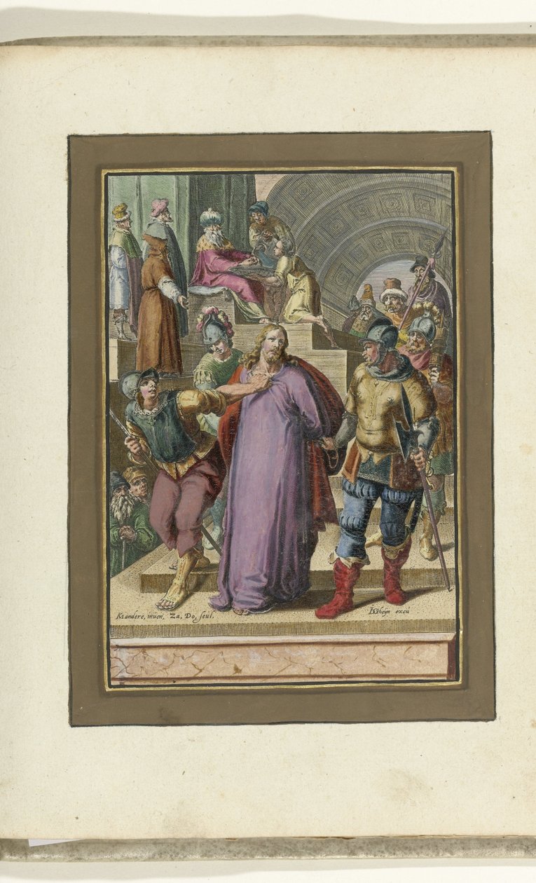 Kristus førte bort foran Pilatus Passion of Christ (serietittel) av Zacharias Dolendo