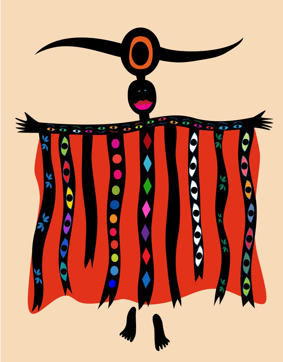 Dance of Africa , 2019 (digital) av Sabina Nedelcheva Williams