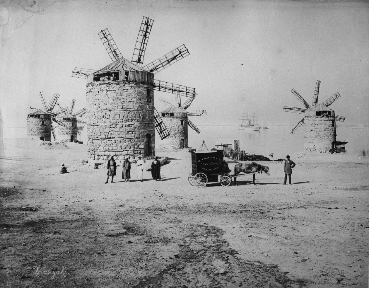 Fotograf Zangaki og hans mobile mørkerom, ca. 1880 av Zangaki Brothers
