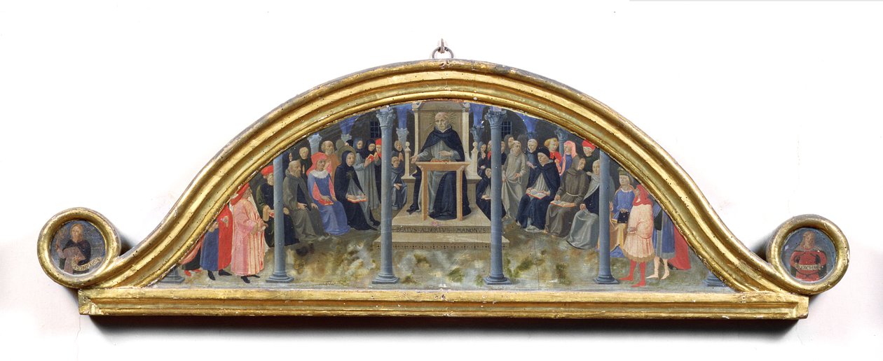 St. Thomas Aquinas Undervisning av Zanobi di Benedetto Strozzi