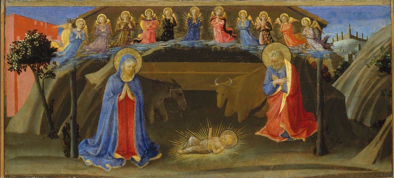Fødselen, ca. 1433-34 av Zanobi di Benedetto Strozzi
