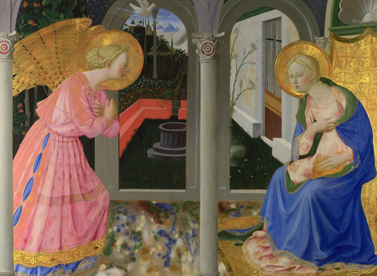 Bebudelsen, ca. 1440 av Zanobi Strozzi