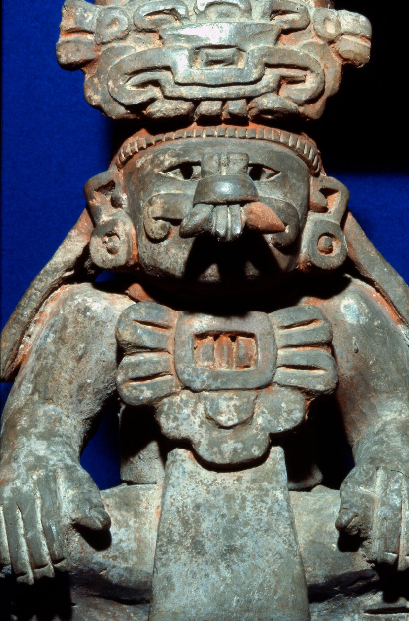 Begravelsesurne, sen klassisk periode (700–1000 e.Kr.) (keramikk) av Zapotec