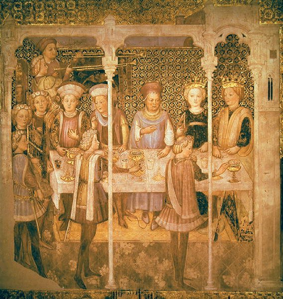 Bankett for dronning Teodolinda, fra 