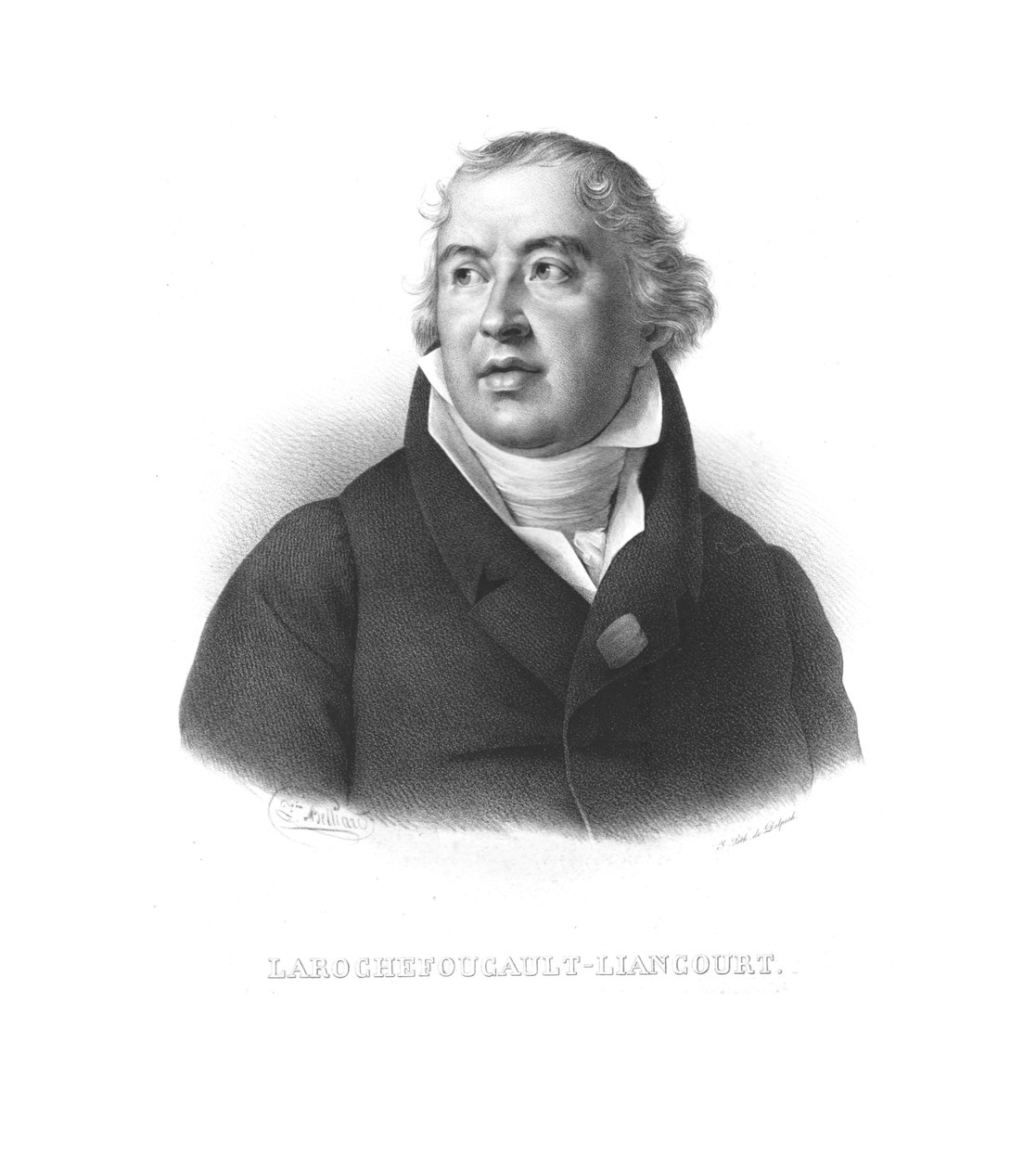 François Alexandre Frédéric, hertug av La Rochefoucauld-Liancourt, c1820-årene. av Zephirin Felix Jean Marius Belliard
