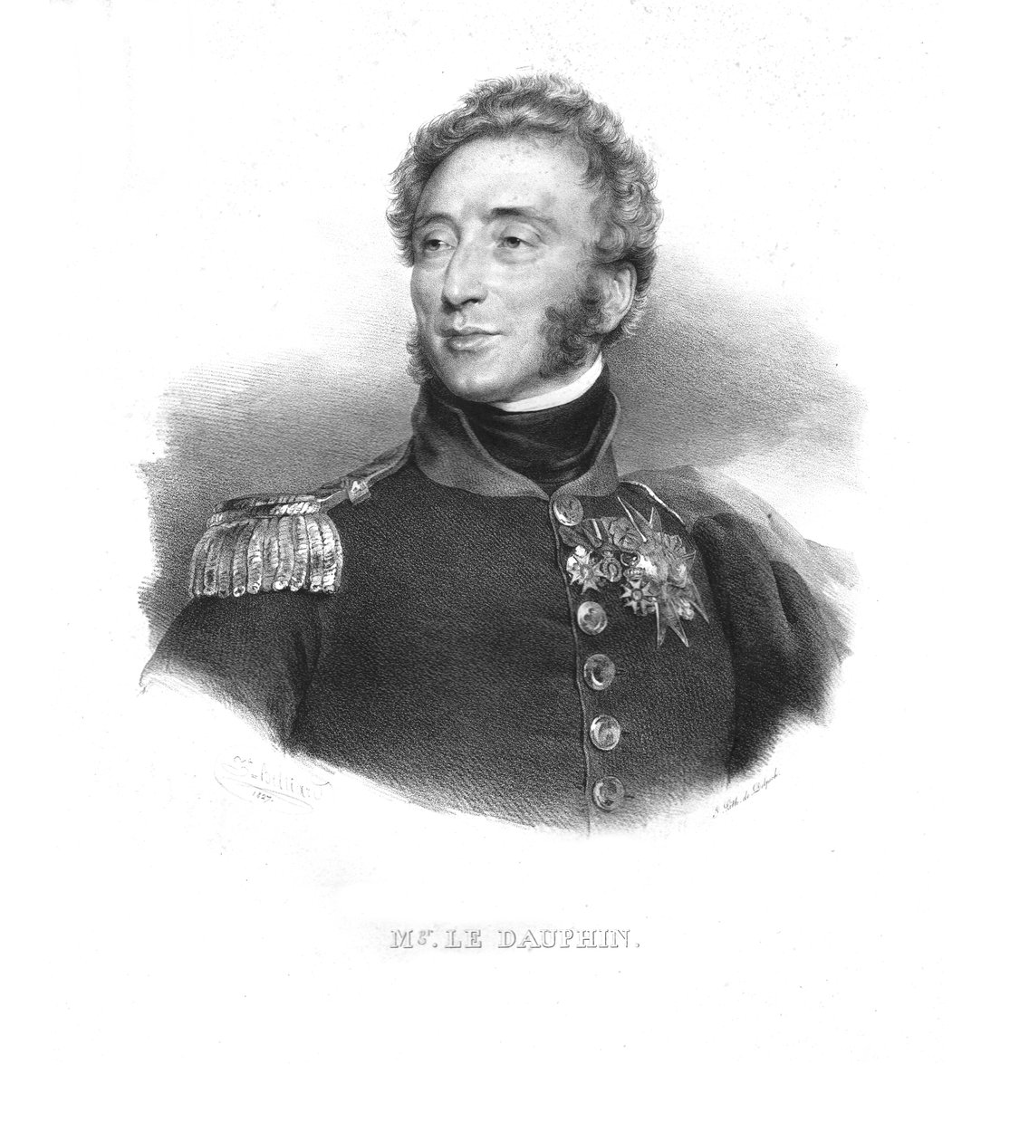 Louis-Antoine, hertug av Angouleme, ca 1820-tallet. av Zephirin Felix Jean Marius Belliard