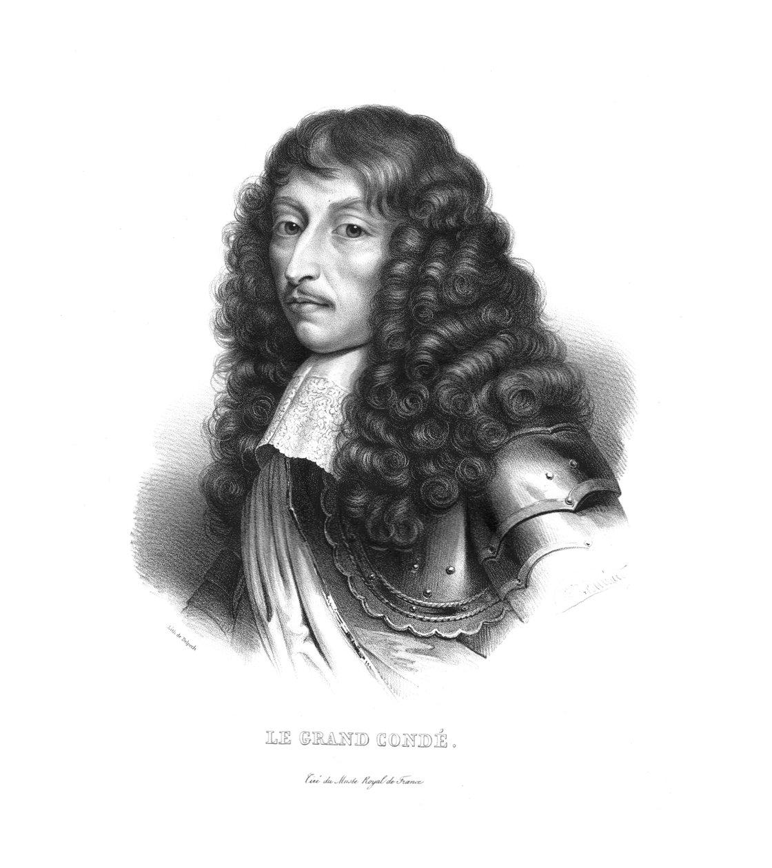 Louis de Bourbon, Prince of Conde, c1820-årene av Zephirin Felix Jean Marius Belliard