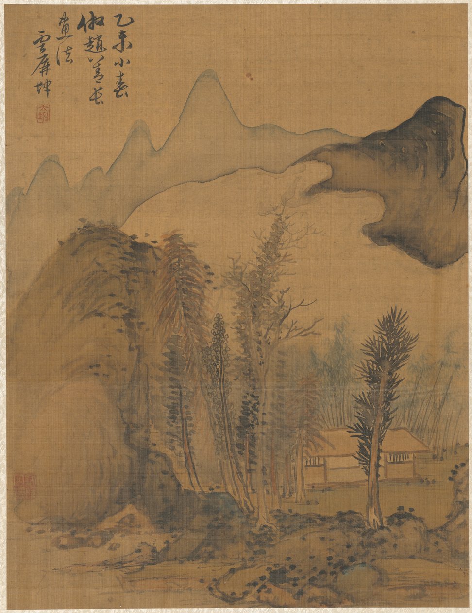 Landskap i stil med Chao Yuan, 1775. av Zhai Dakun