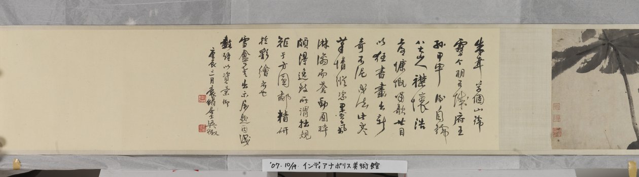 Lotus Pond (blekk på papir) av Zhu da Bada Shanren