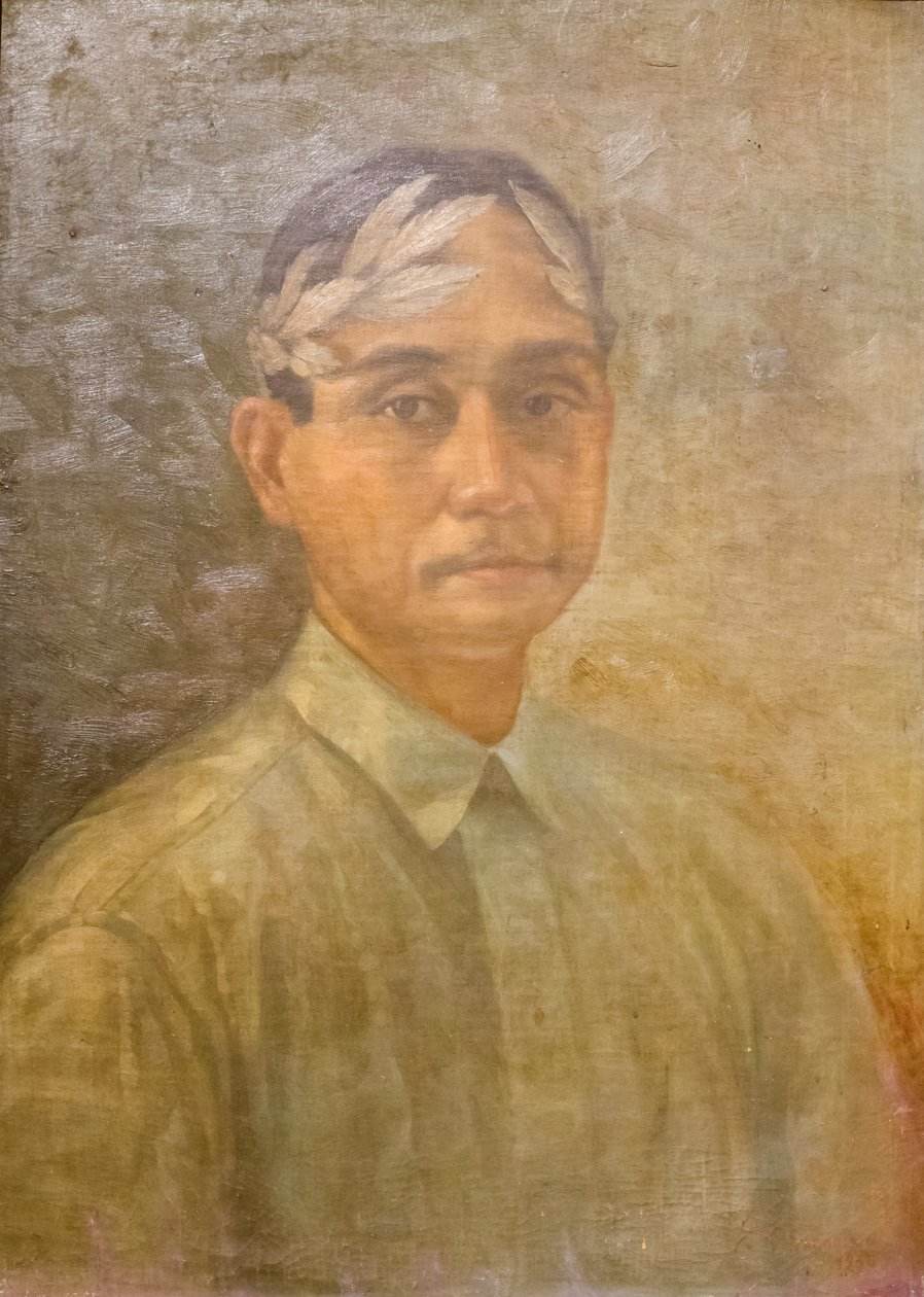 Portrett av Jose Corazon de Jesus som poetprisvinner av Zosimo Dimaano