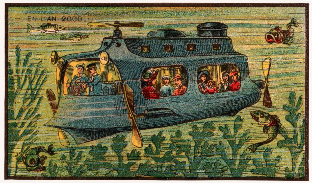 En ubåtbuss, ca. 1910 av . .
