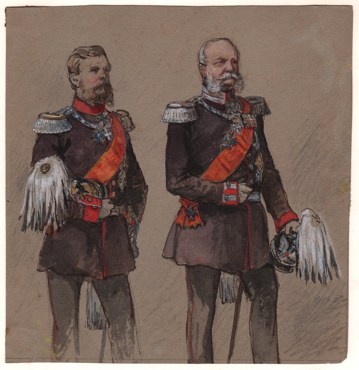 Alexander II av Russland og Wilhelm II av Preussen av . .