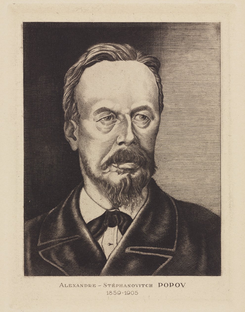 Alexandre-Stephanovich Popov , russisk fysiker, ca 1905 av Frederick (attr. to) Barnard