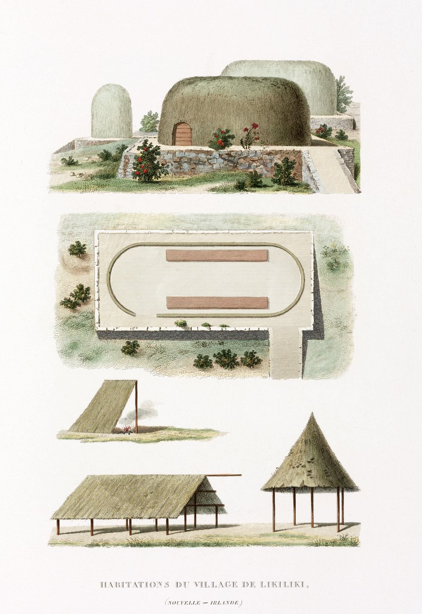 Arkitekturbygninger i landsbyen Likiliki av Frederick (attr. to) Barnard
