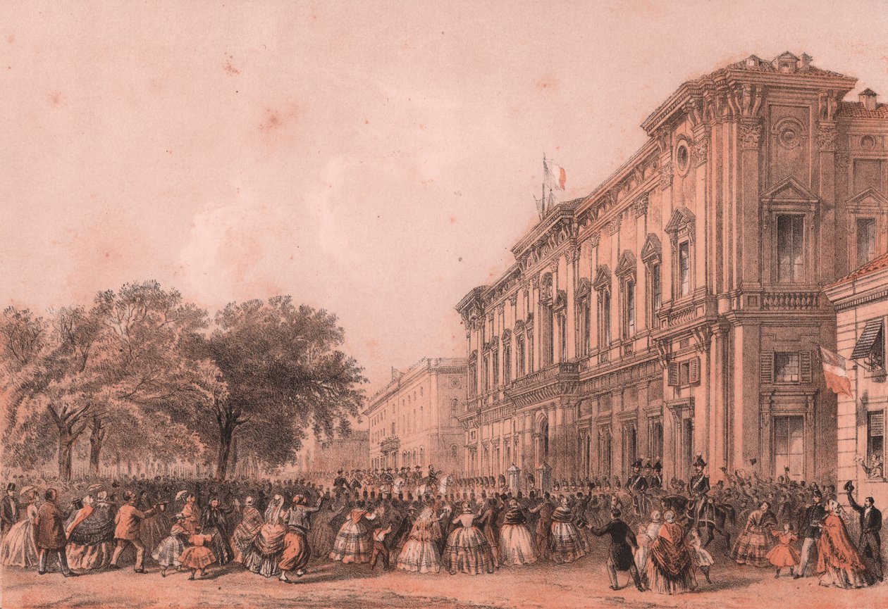 Ankomst av keiser Napoleon II i Alessandria, Piemonte av William Walcutt